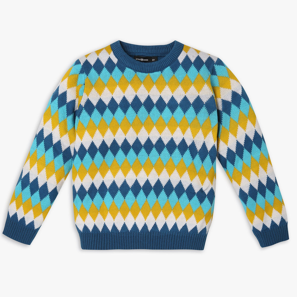 Boys Regular Fit Solid Sweater