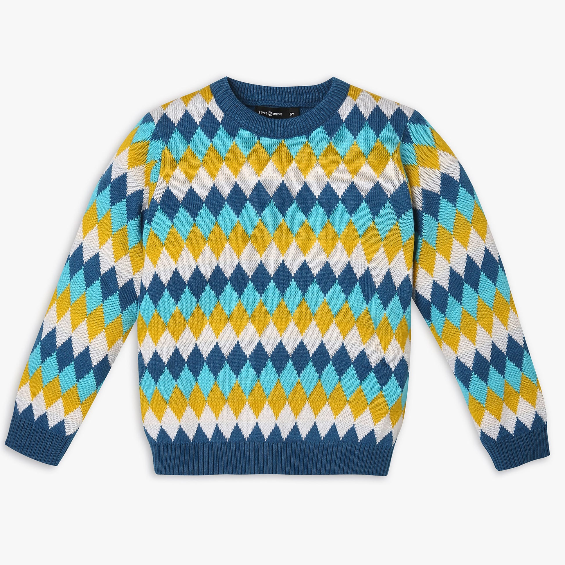 Boys Regular Fit Solid Sweater
