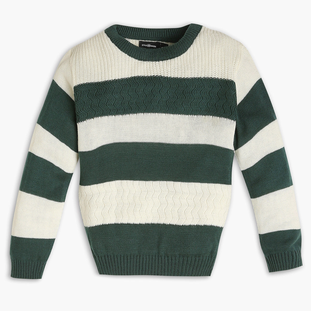 Boys Regular Fit Solid Sweater