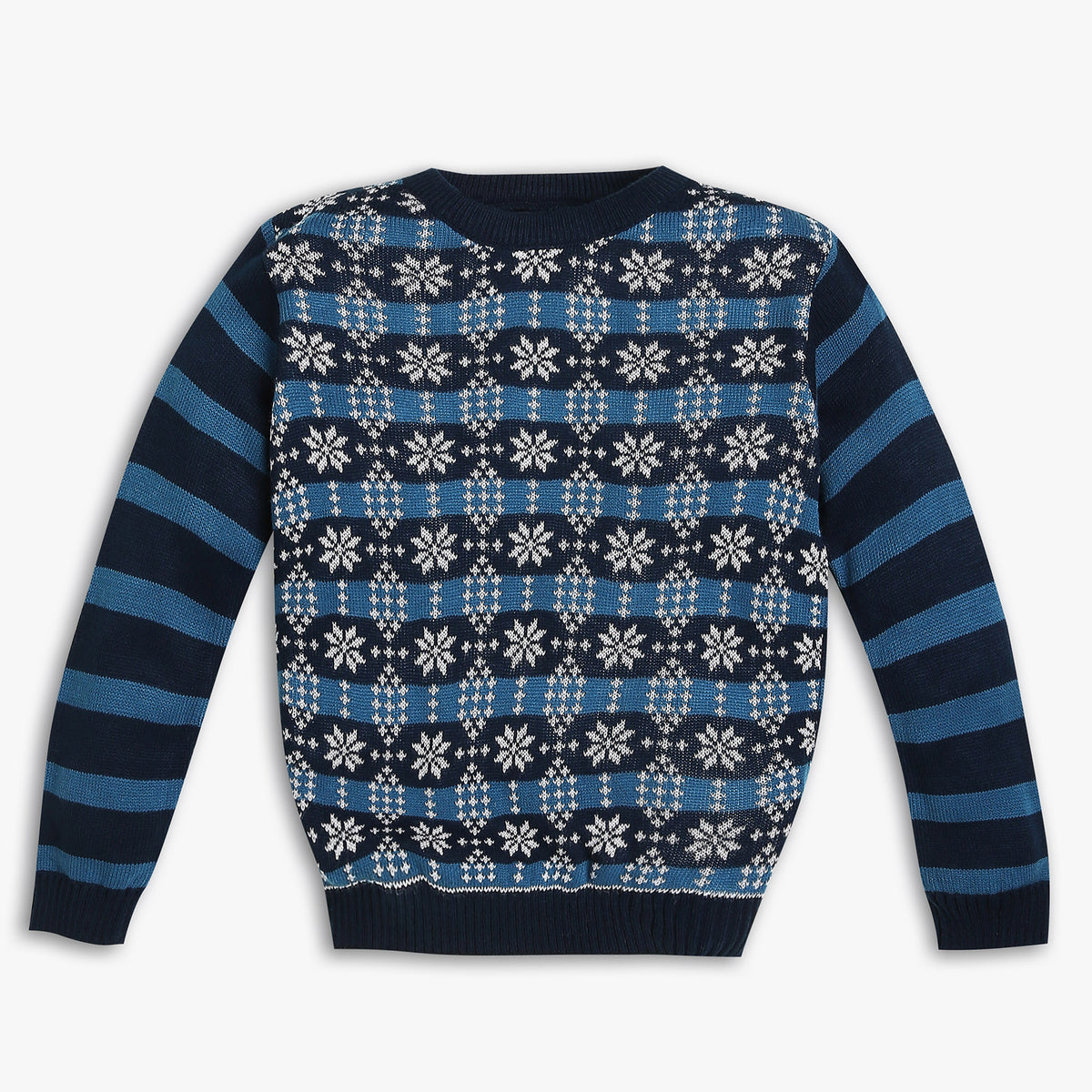 Boys Regular Fit Solid Sweater