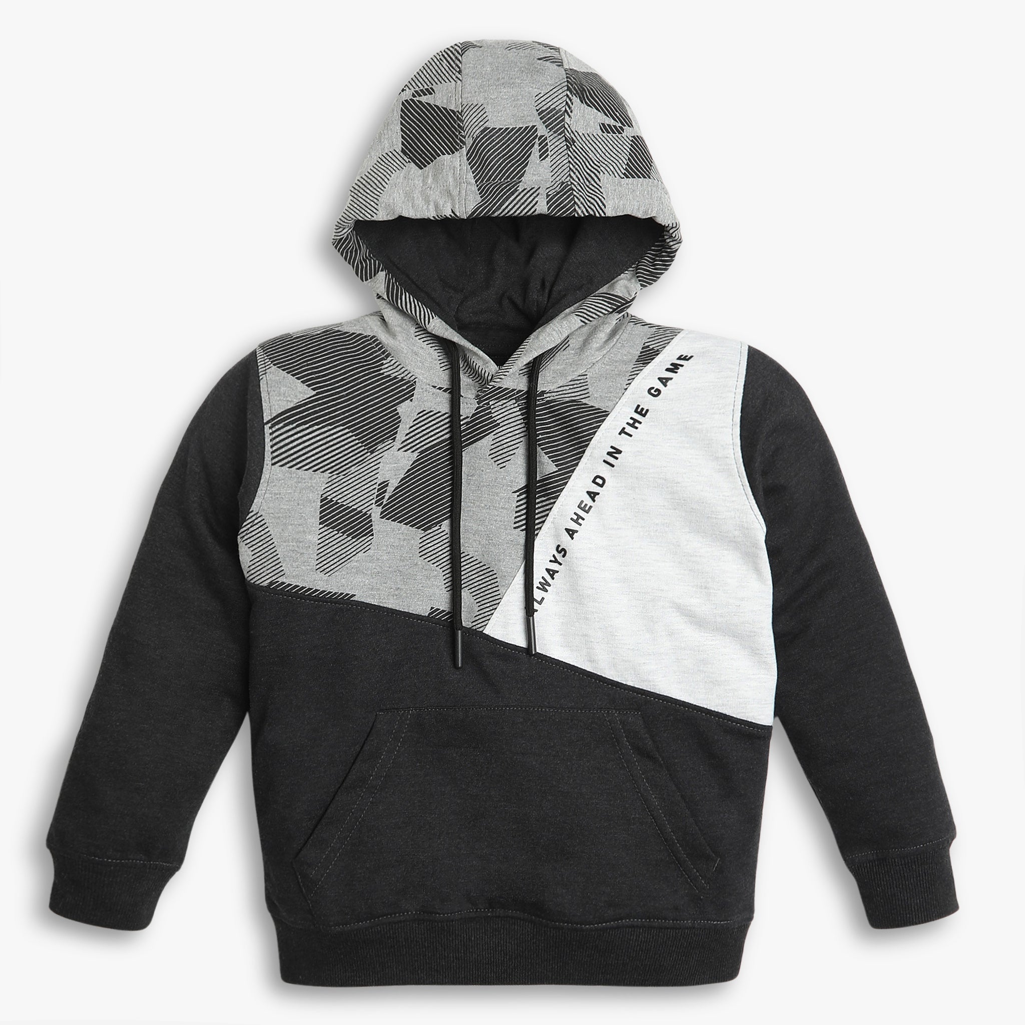 Boys Regular Fit Cut And Sew Sweat Tees