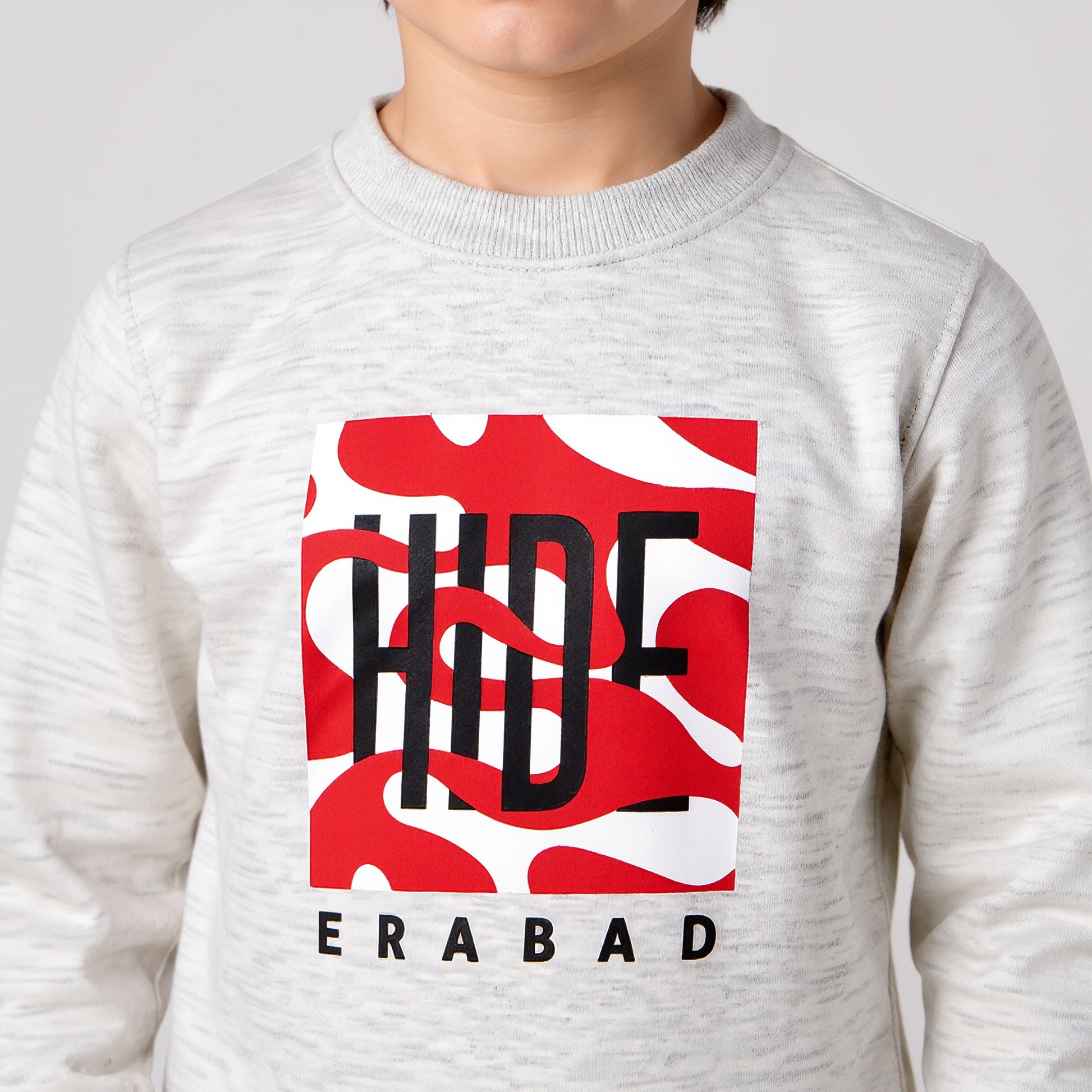 Boys Printed Slogan Sweat Tee