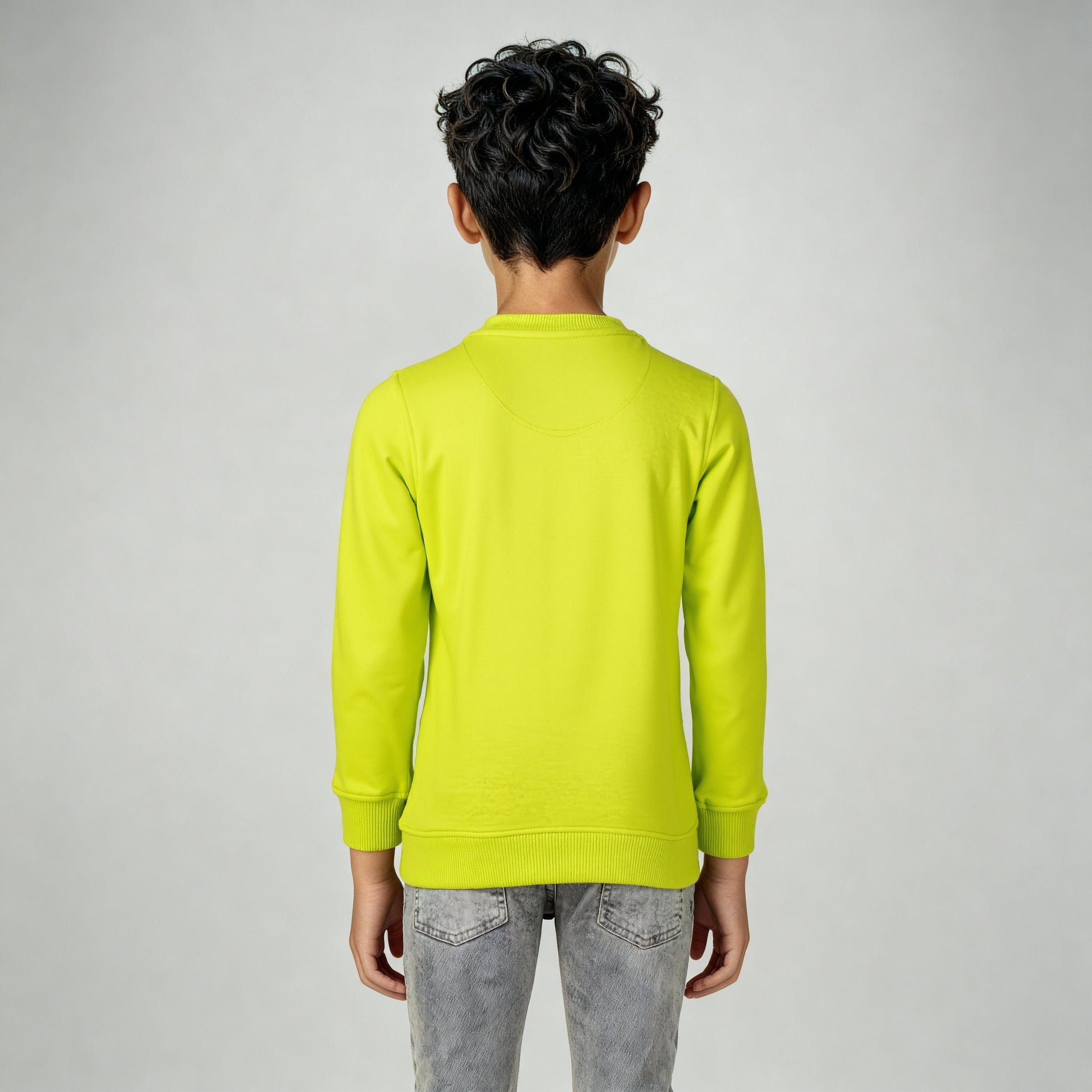 Boys Printed Crew Neck Slogan Sweat Tee