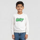 Boys Printed Slogan Sweat Tee