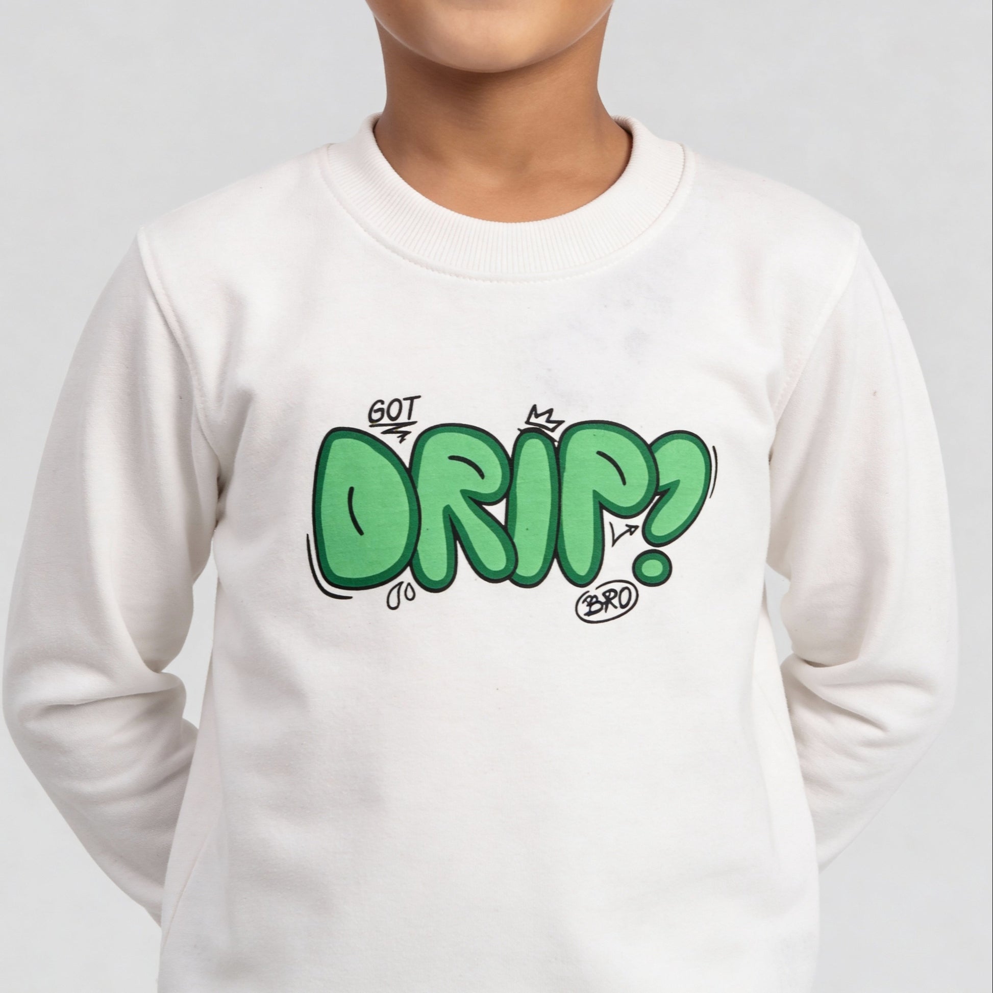 Boys Printed Slogan Sweat Tee