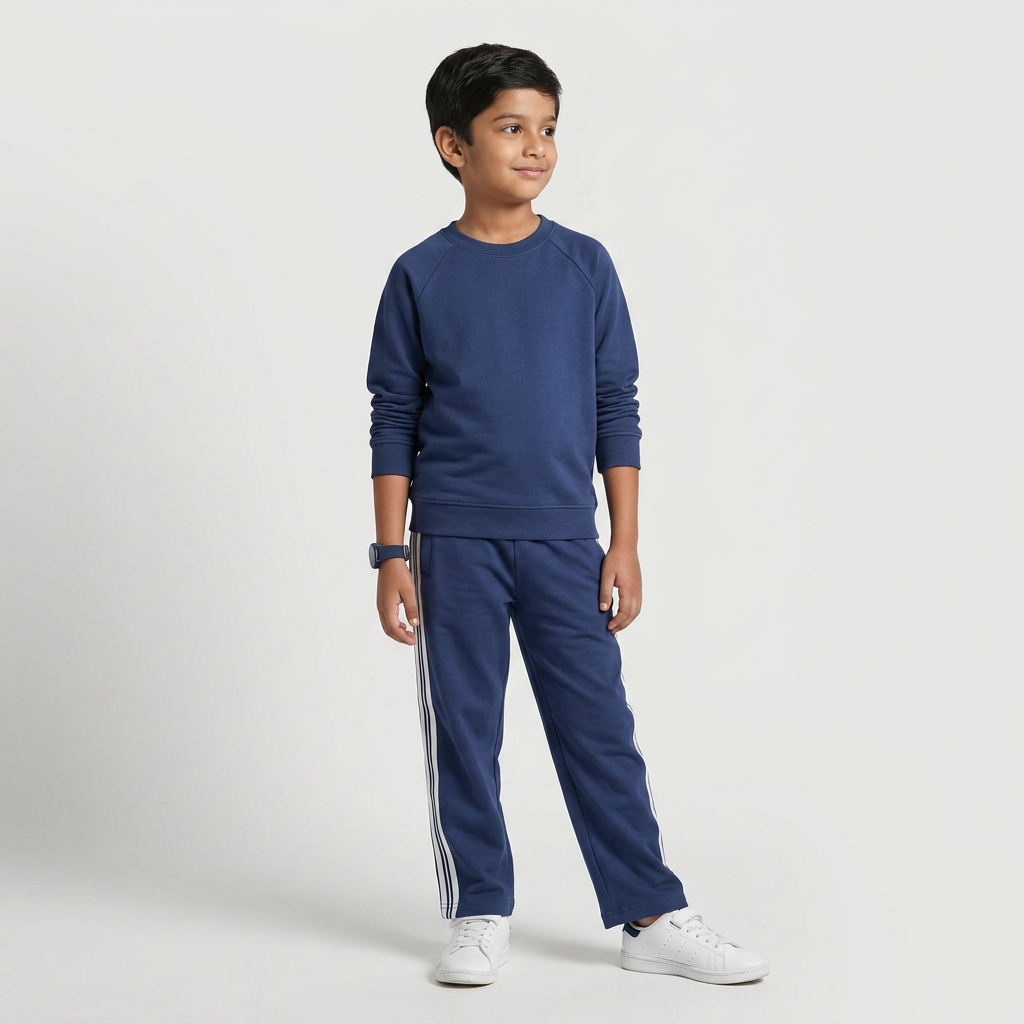 Boys Cotton Solid Sweat Tee