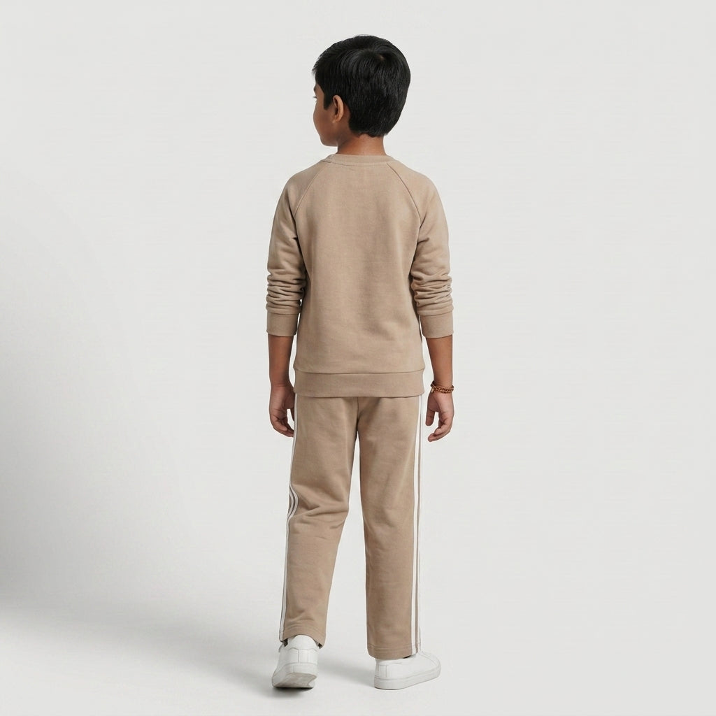 Boys Cotton Solid Sweat Tee