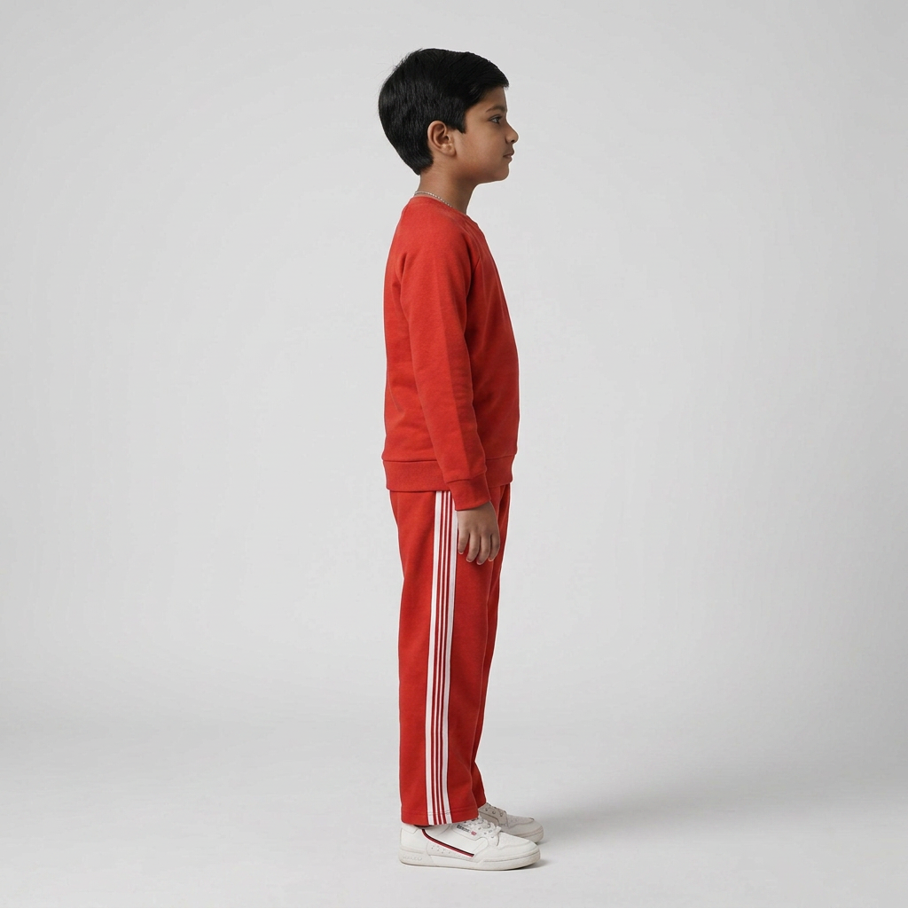 Boys Cotton Solid Sweat Tee