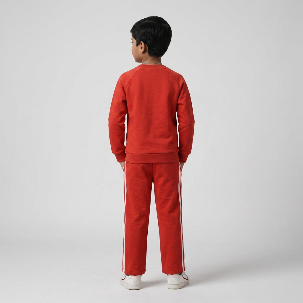 Boys Cotton Solid Sweat Tee