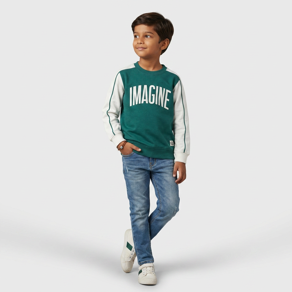 Boys Cotton Printed Sweat Tee
