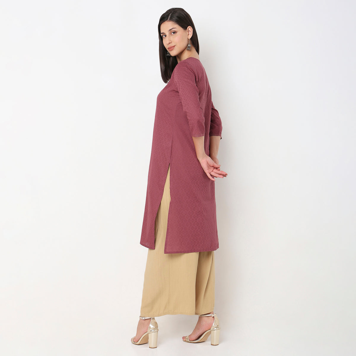 Straight Fit Solid Kurta