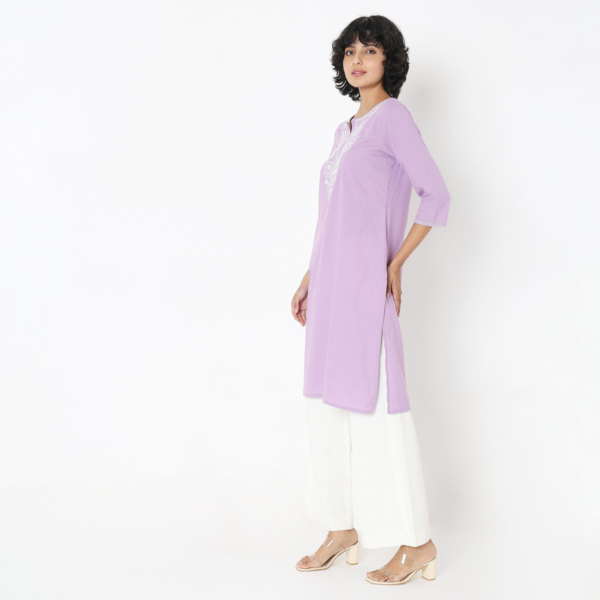 Straight Fit Solid Kurta