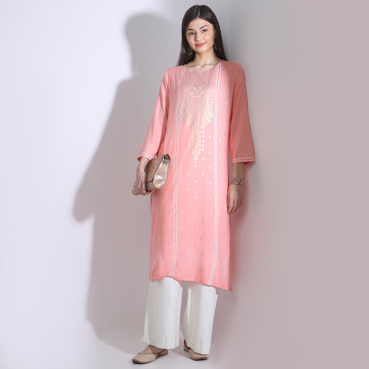 Straight Fit Printed Kurta