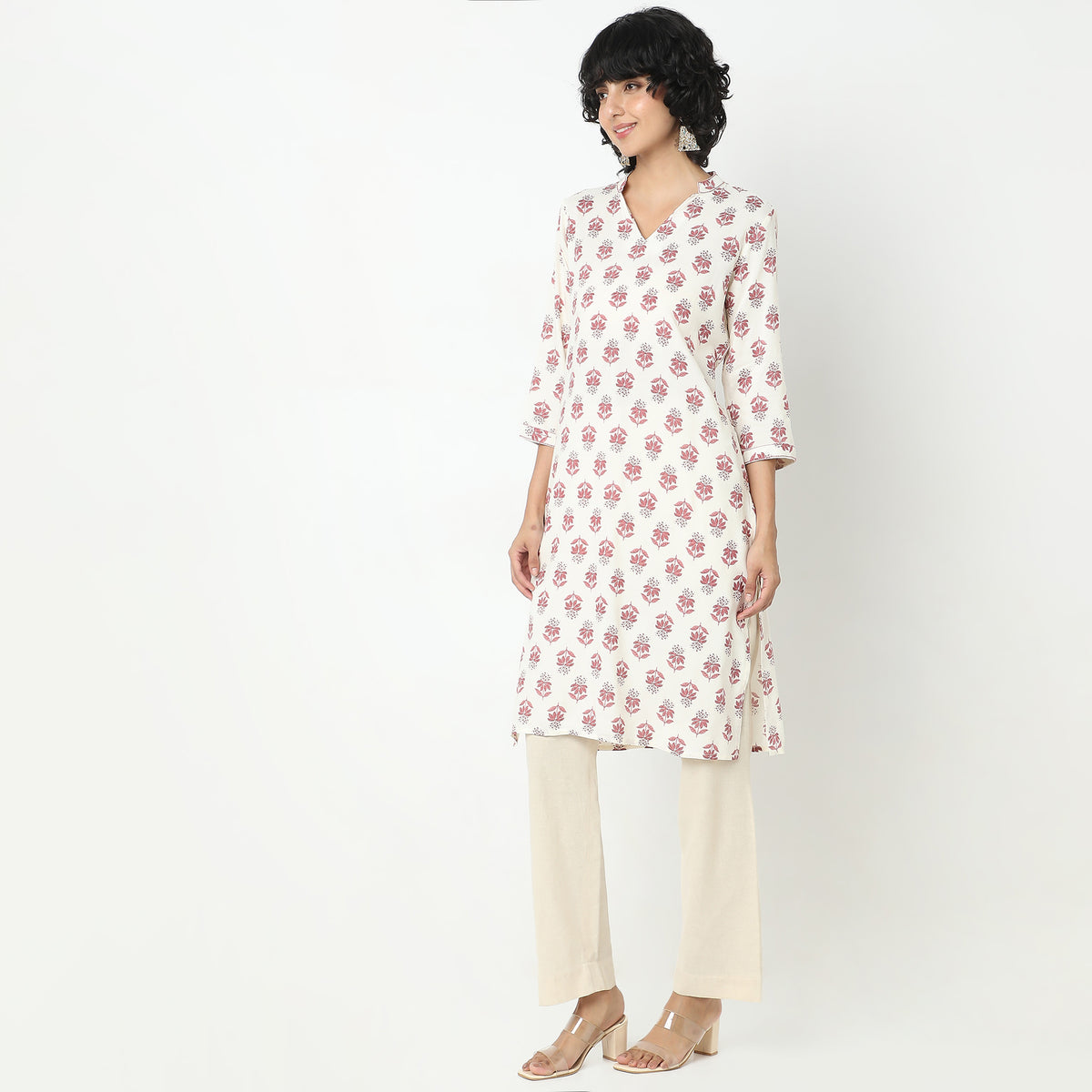 Straight Fit Printed Kurta