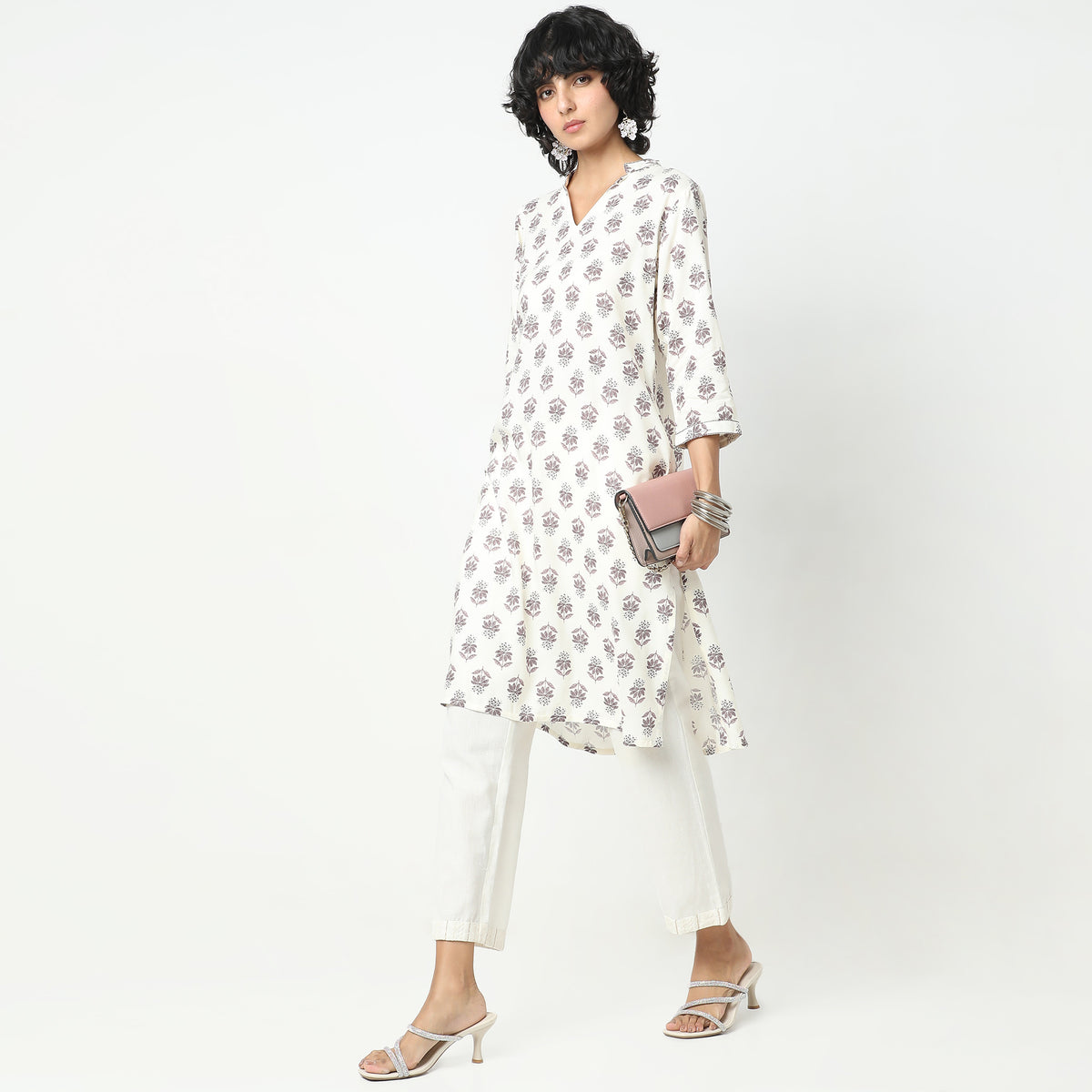 Straight Fit Printed Kurta