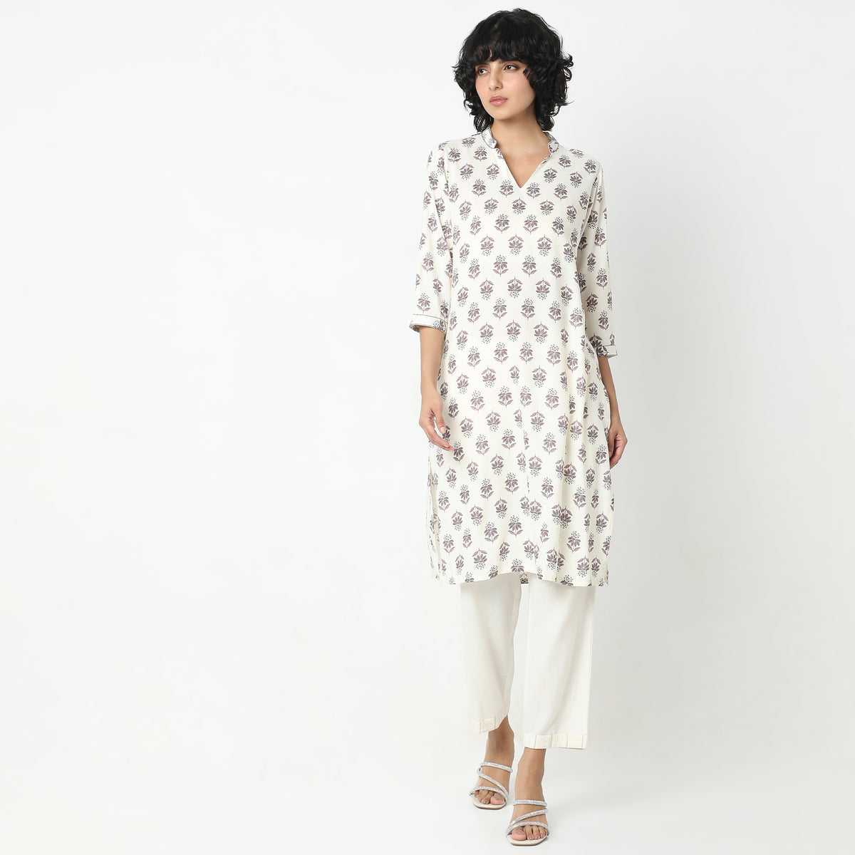 Straight Fit Printed Kurta