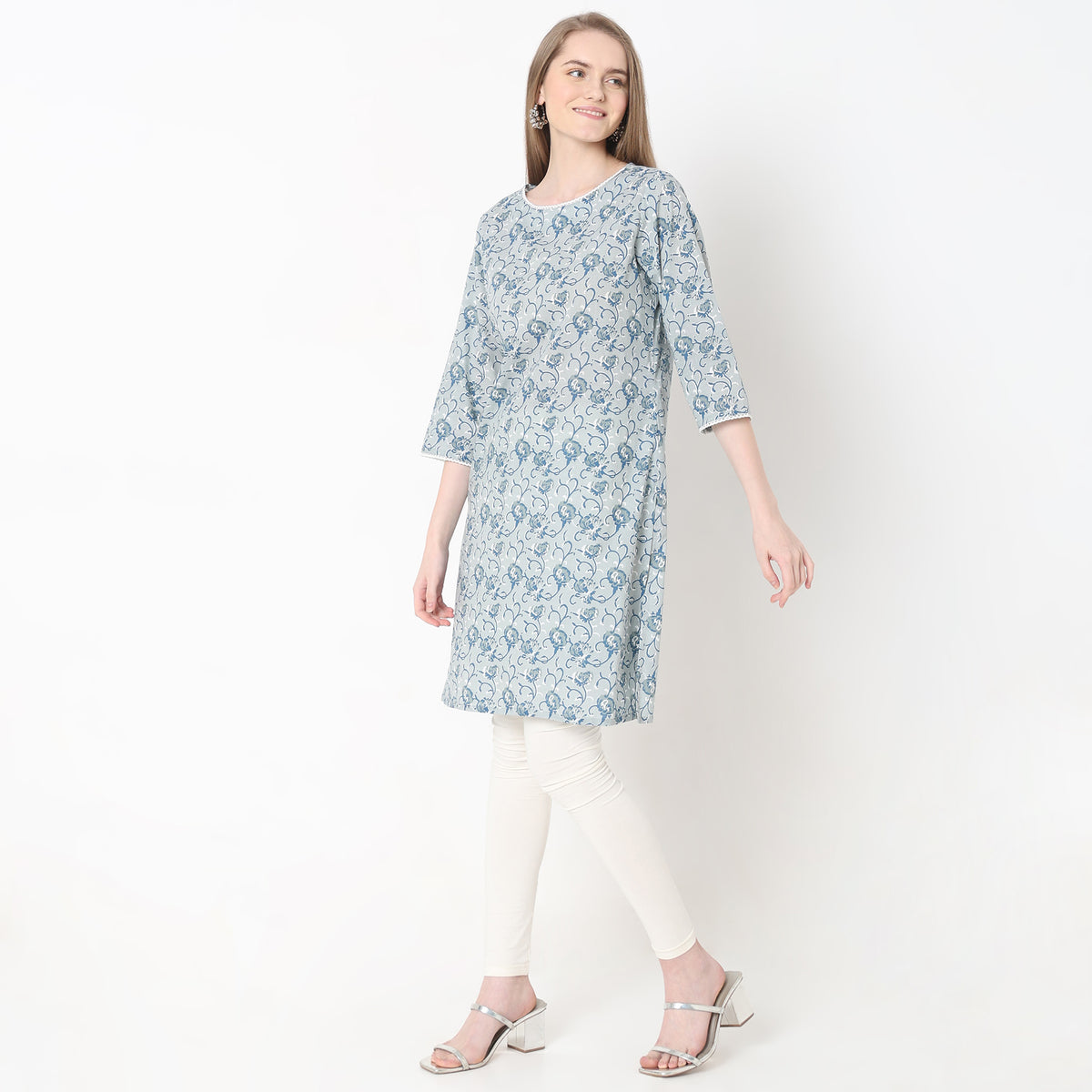 Straight Fit Printed Kurta