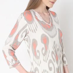 Straight Fit Printed Kurta