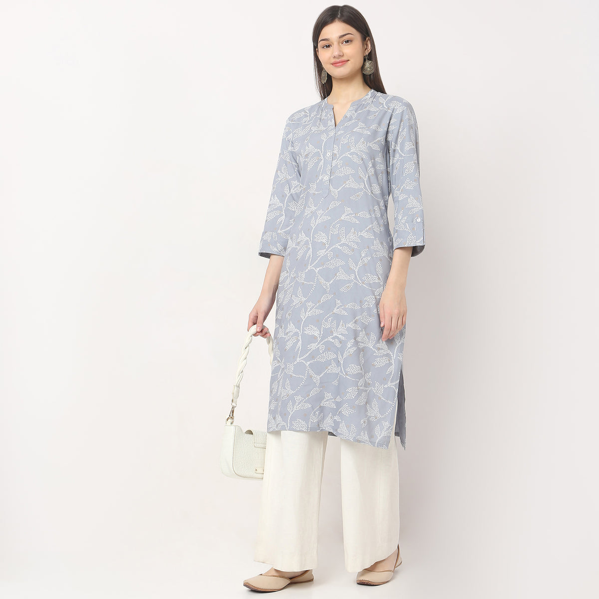 Straight Fit Printed Kurta