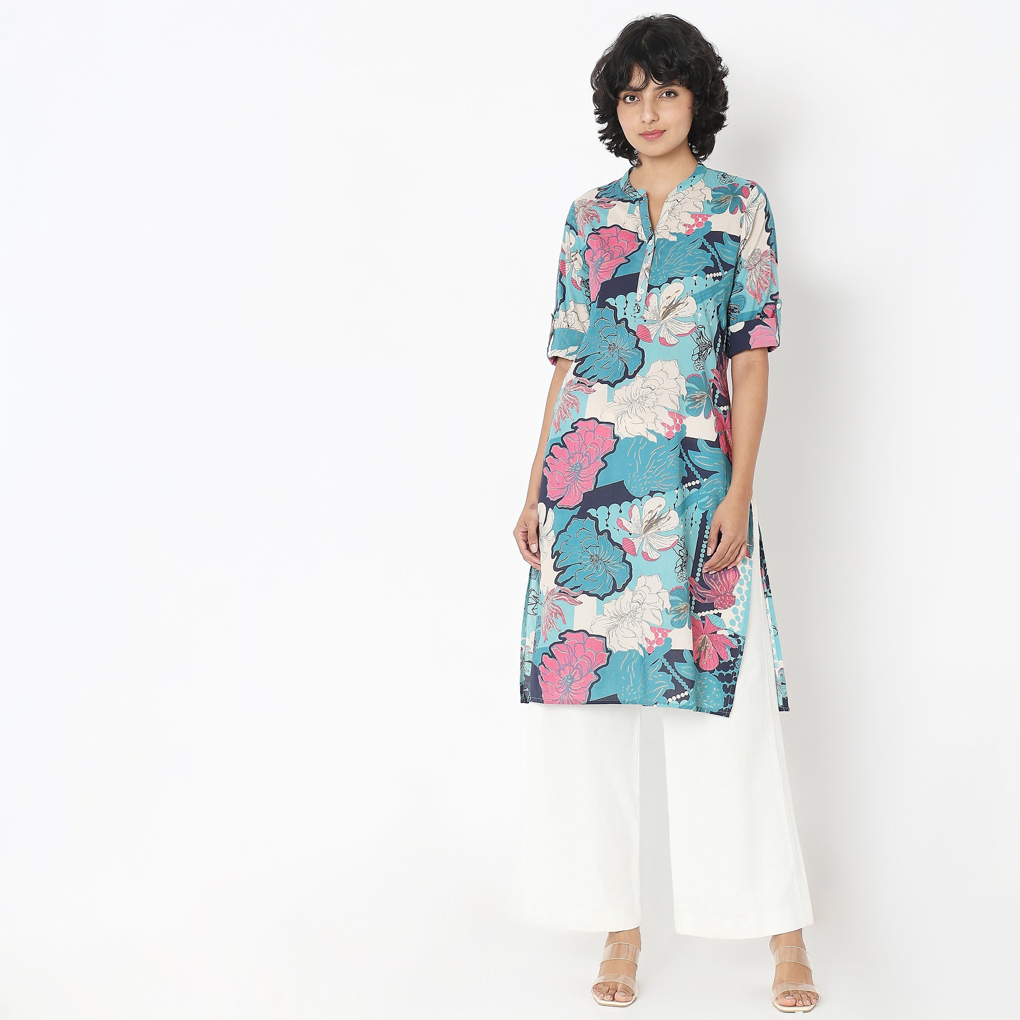 Straight Fit Printed Kurta