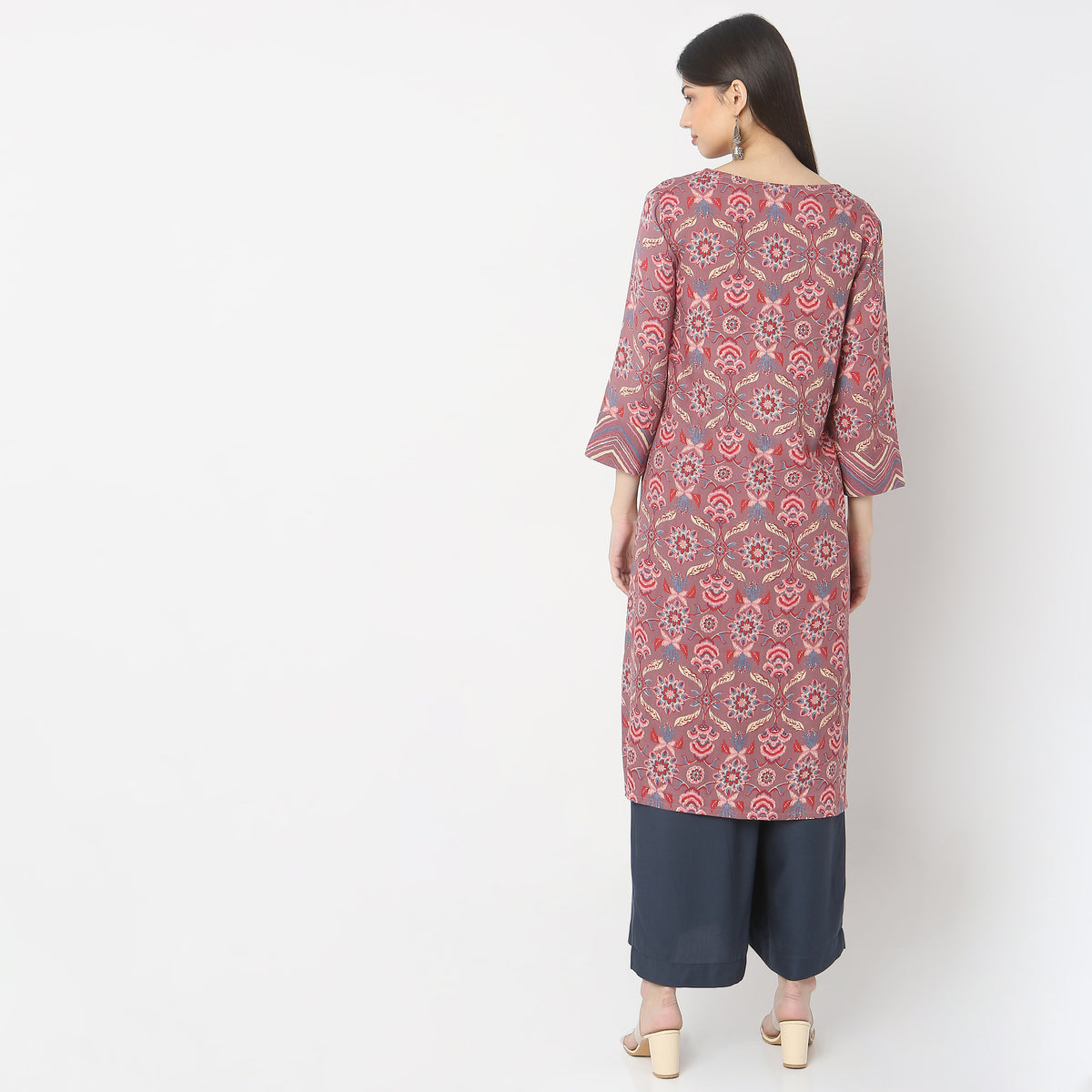 Straight Fit Printed Kurta