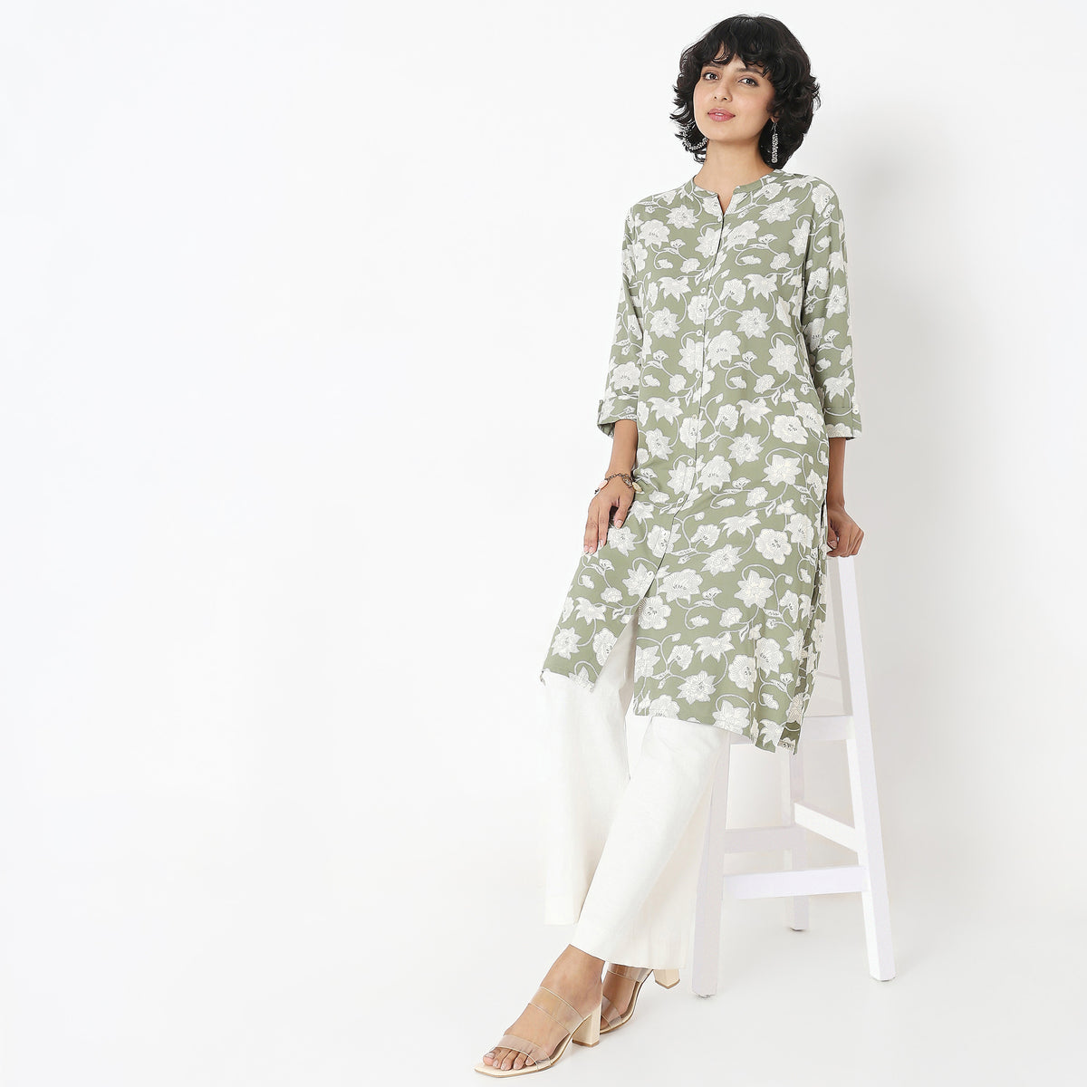 Straight Fit Printed Kurta