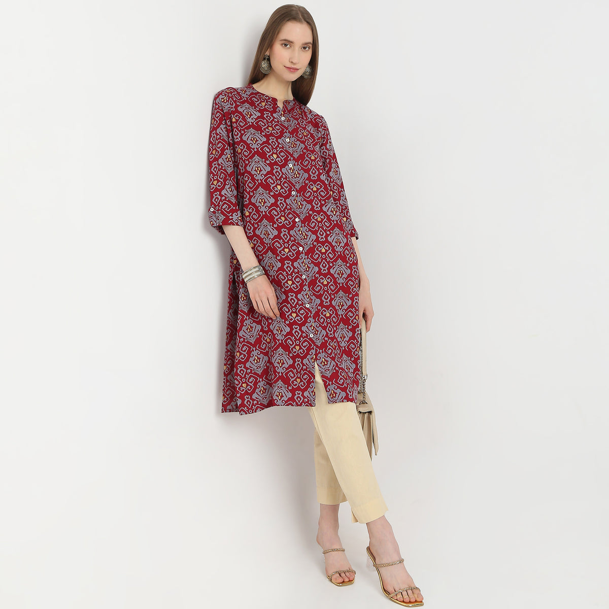 Straight Fit Printed Kurta