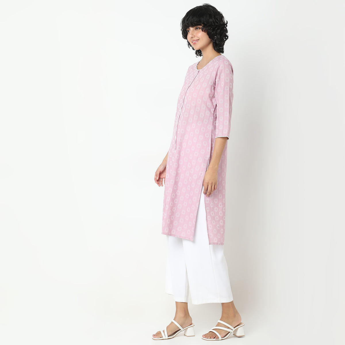 Straight Fit Solid Kurta