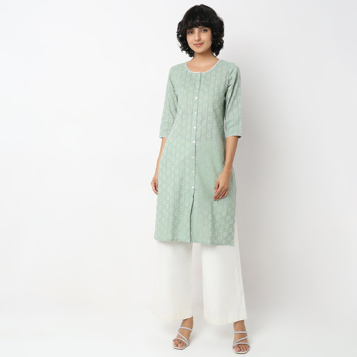 Straight Fit Solid Kurta