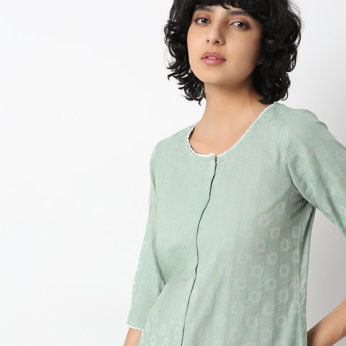 Straight Fit Solid Kurta