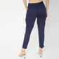 Slim Fit Solid Mid Rise Pants