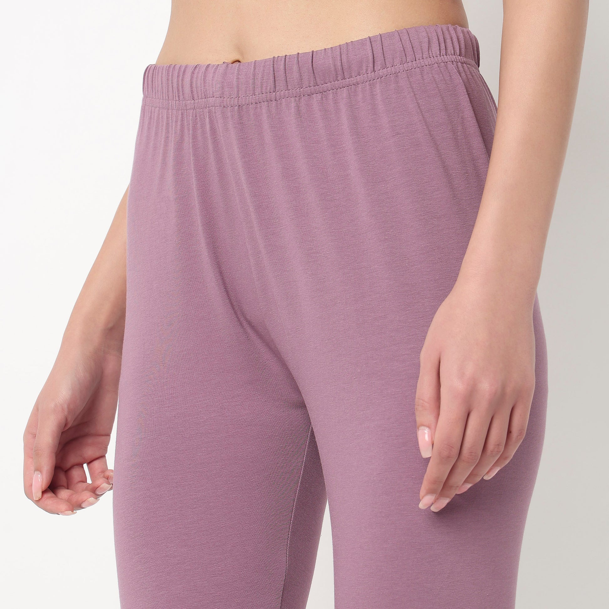 Buy Women Slim Fit Solid Ankle Length High Rise Leggings  - Style Union