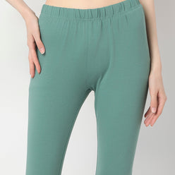 Buy Women Slim Fit Solid Ankle Length High Rise Leggings  - Style Union