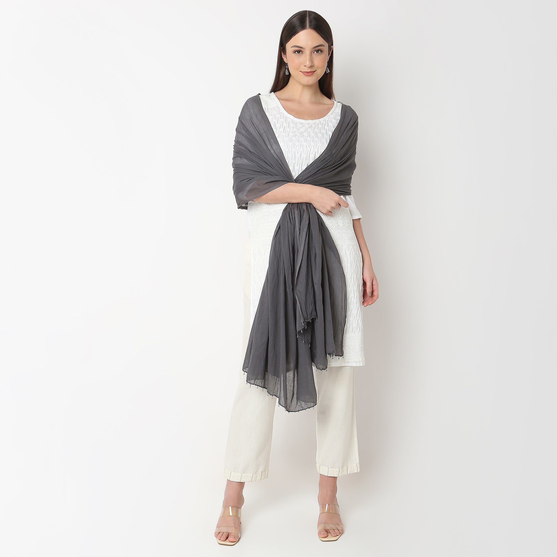 Cotton Solid Core Dupatta