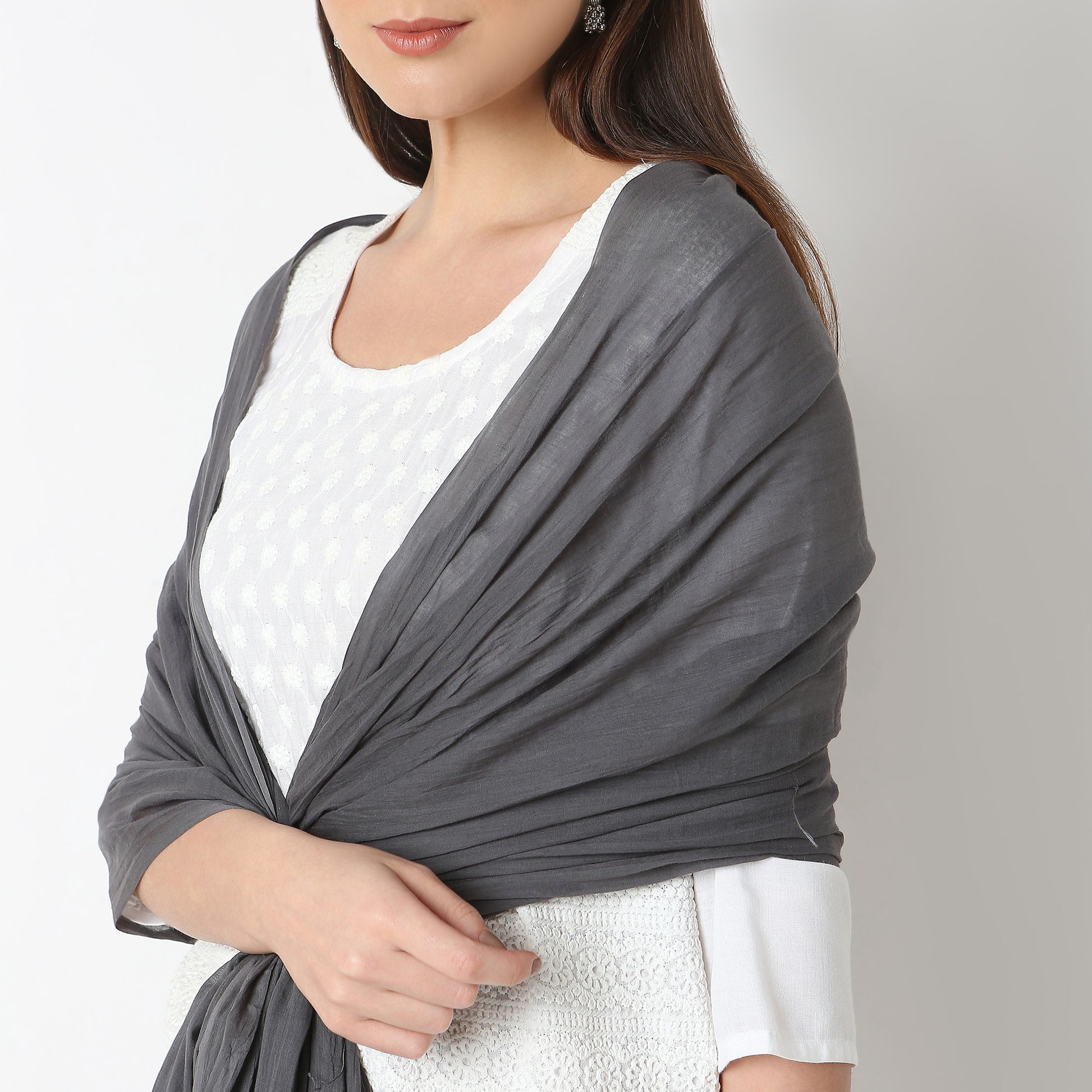 Cotton Solid Core Dupatta