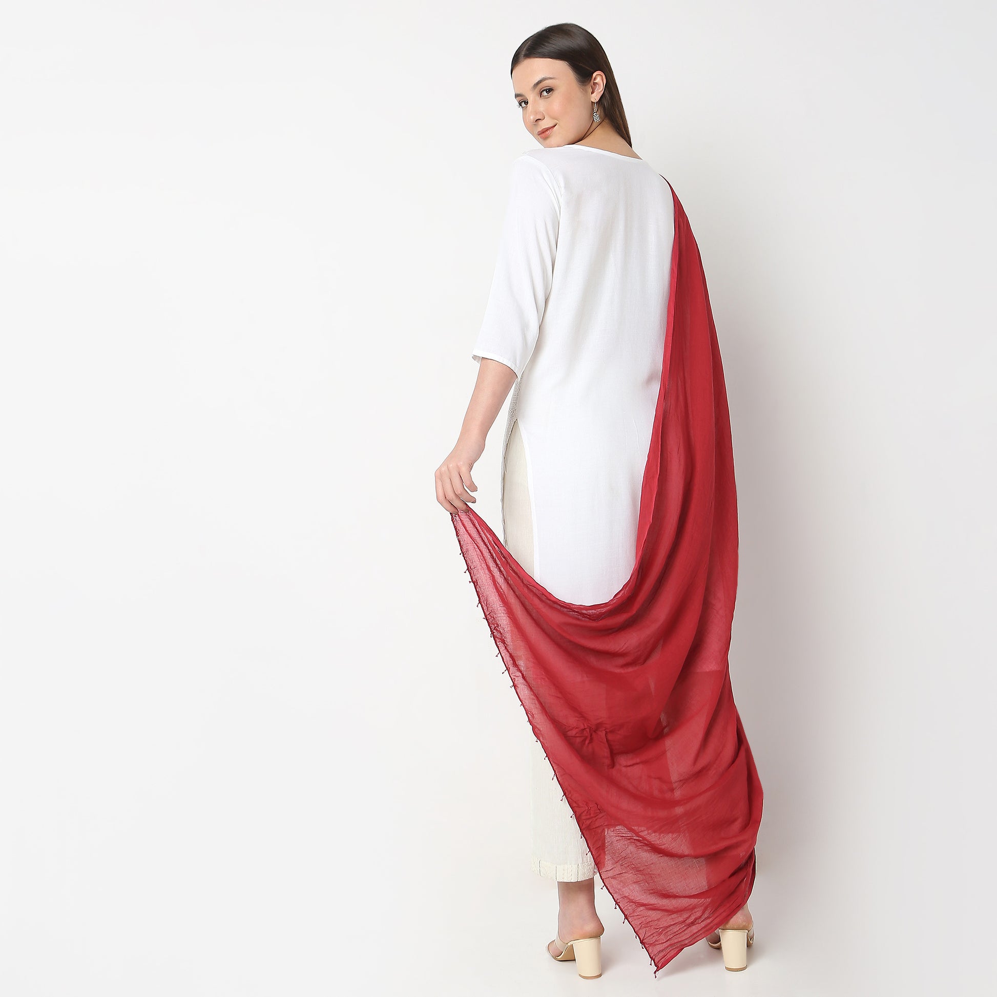 Cotton Solid Core Dupatta