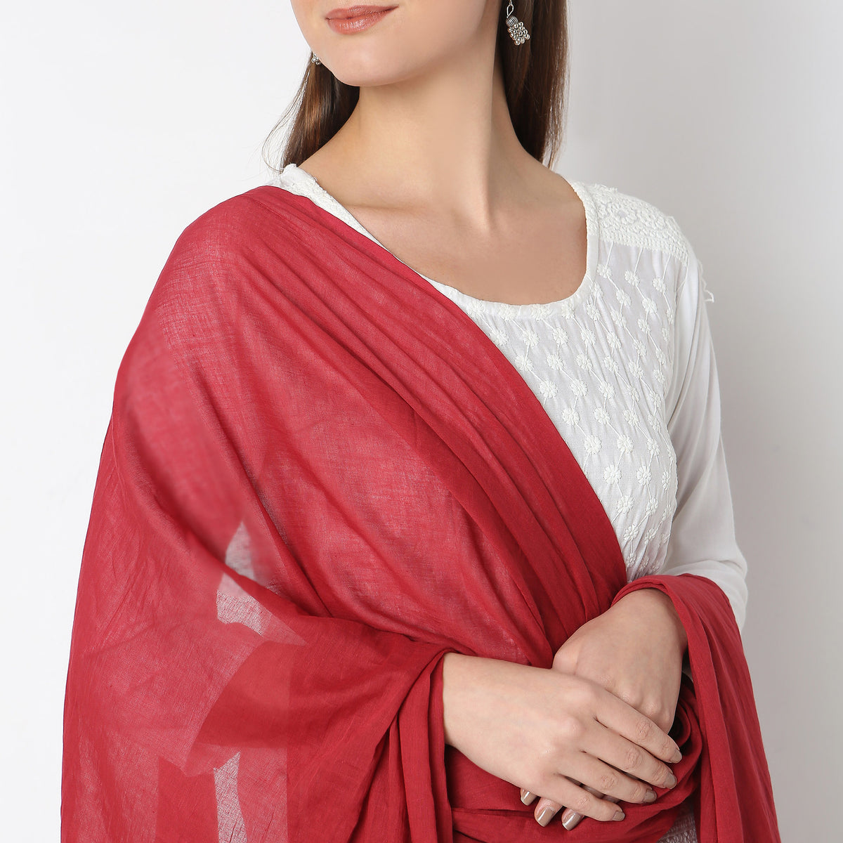 Cotton Solid Dupatta