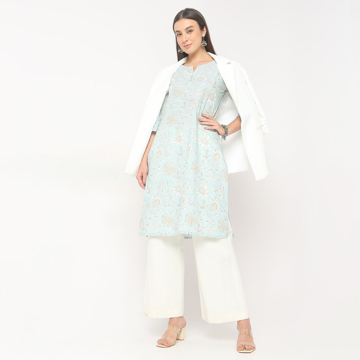 Straight Fit Printed Kurta