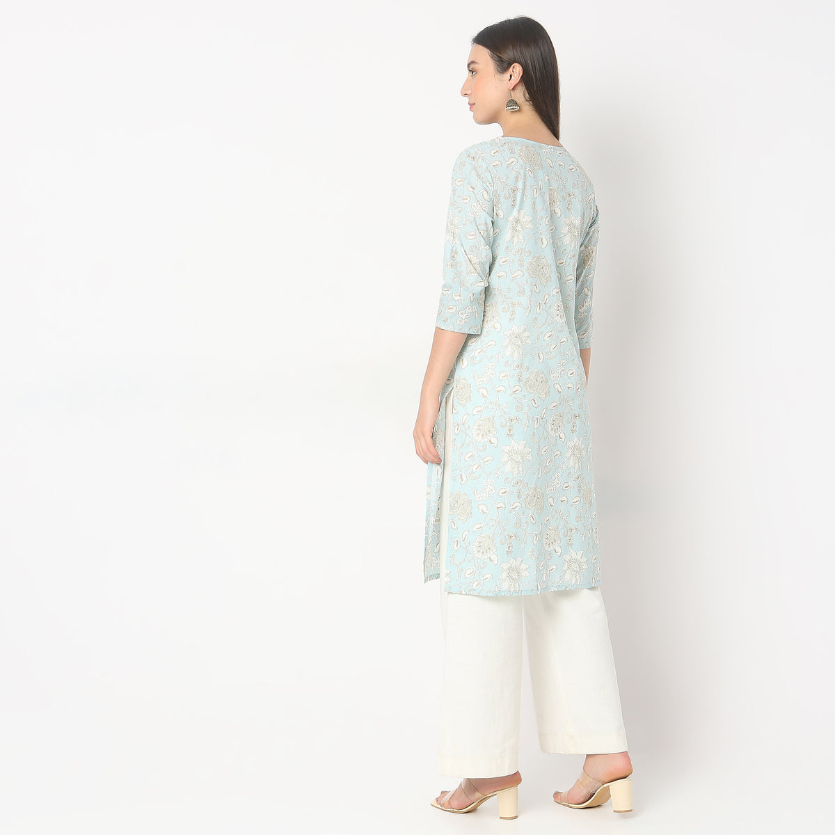 Straight Fit Printed Kurta