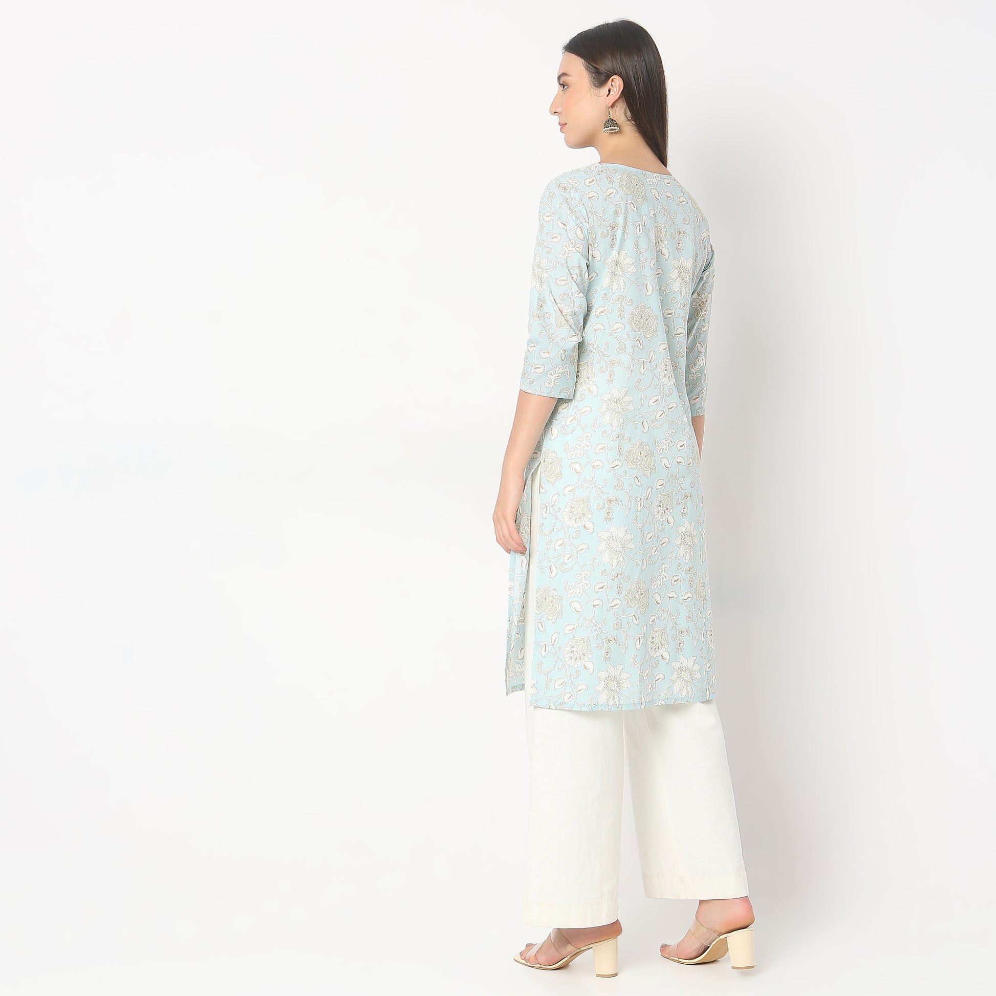 Straight Fit Printed Kurta