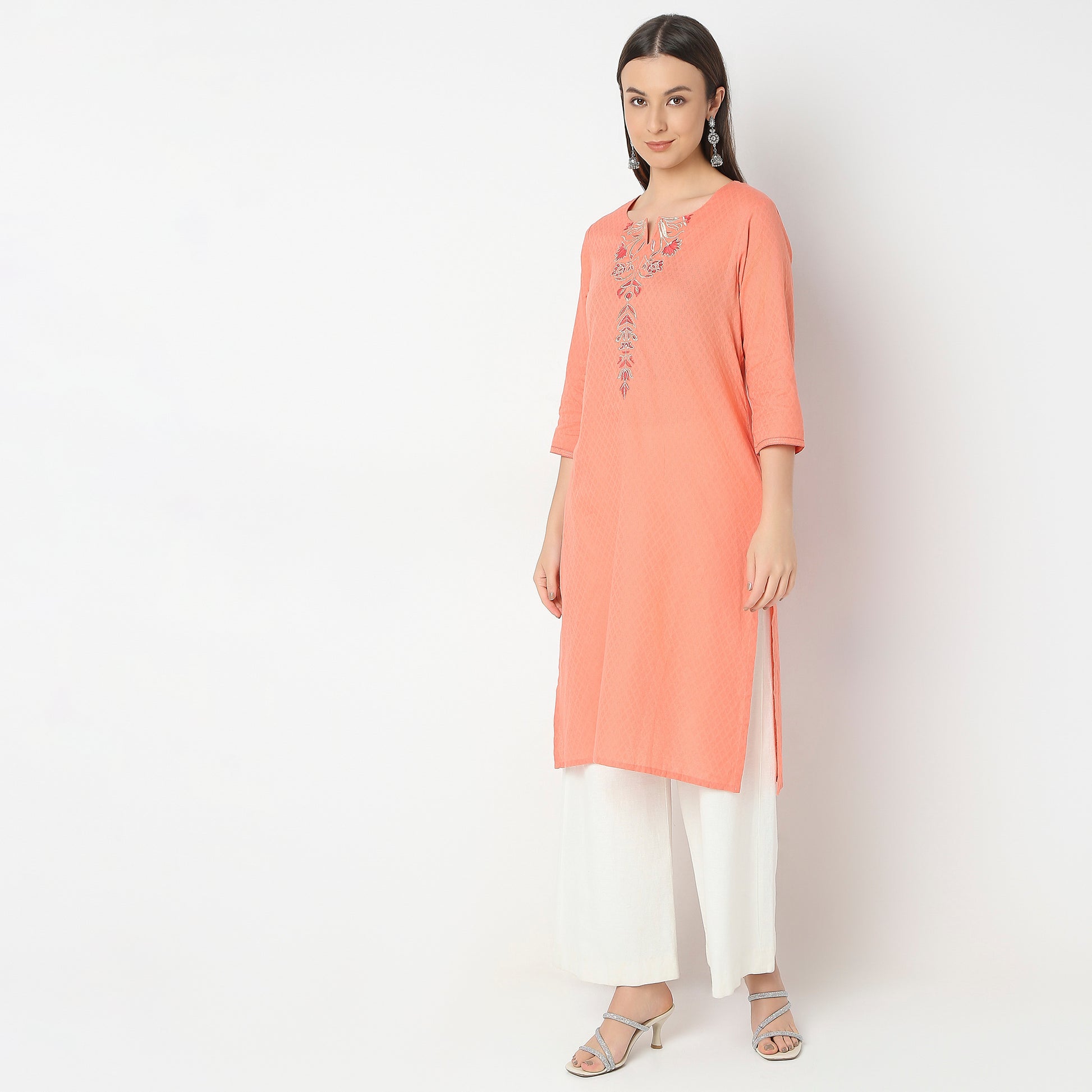 Straight Fit Printed Kurta