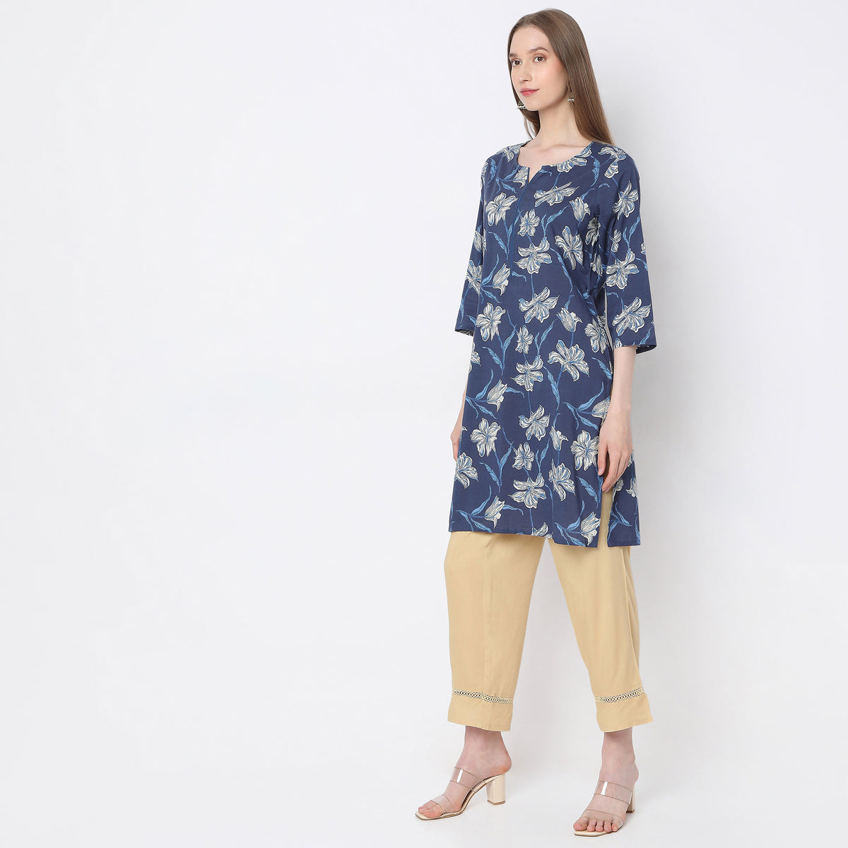 Straight Fit Printed Kurta