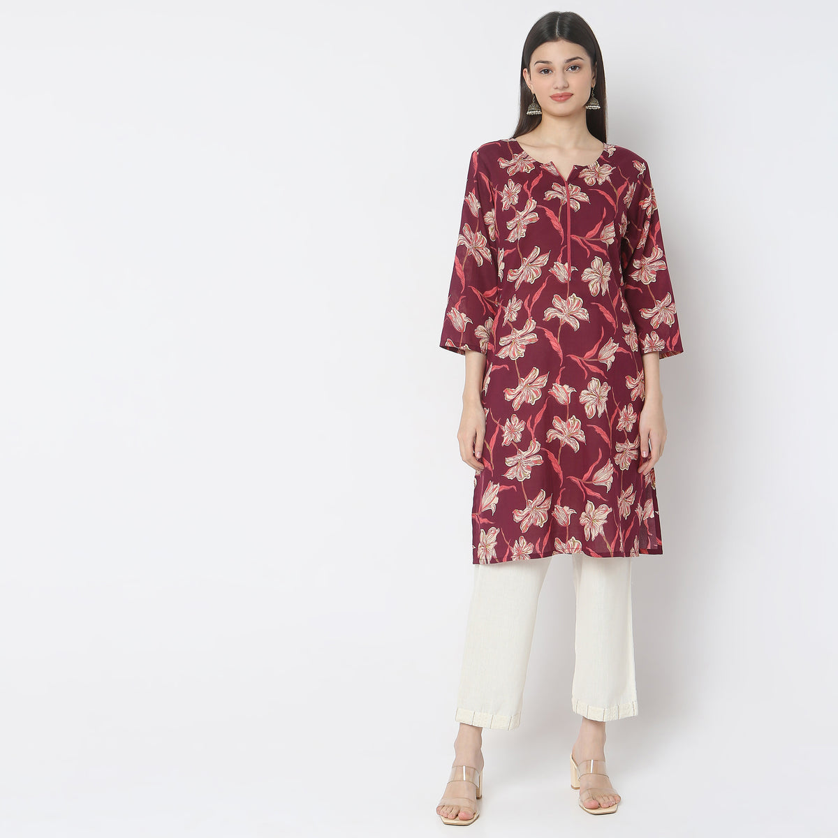 Straight Fit Printed Kurta