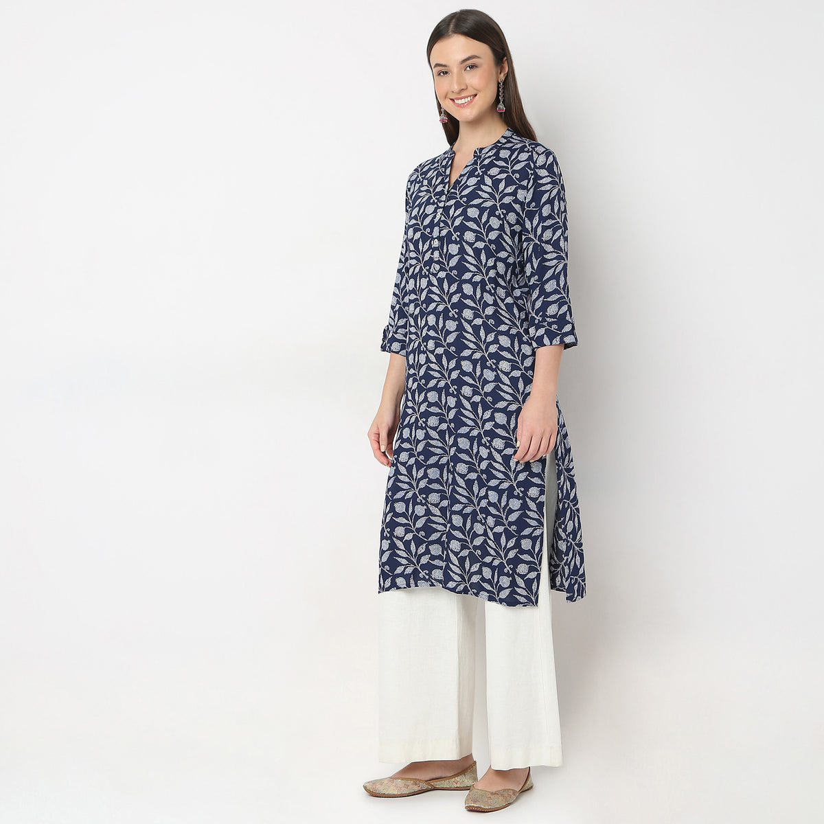 Straight Fit Printed Kurta