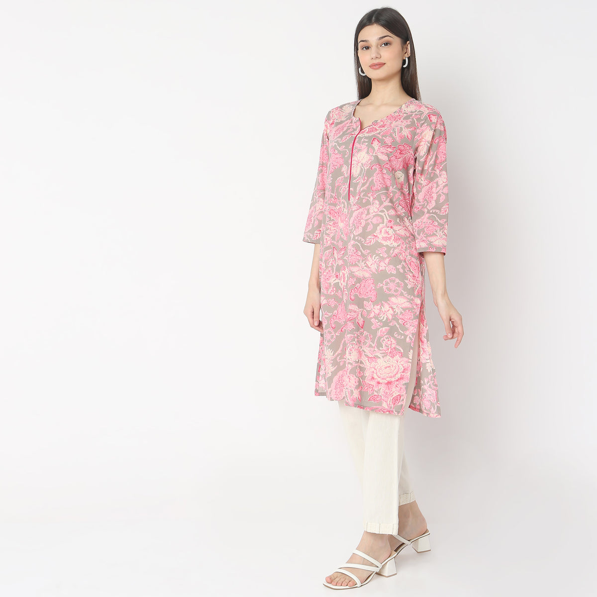 Straight Fit Printed Kurta