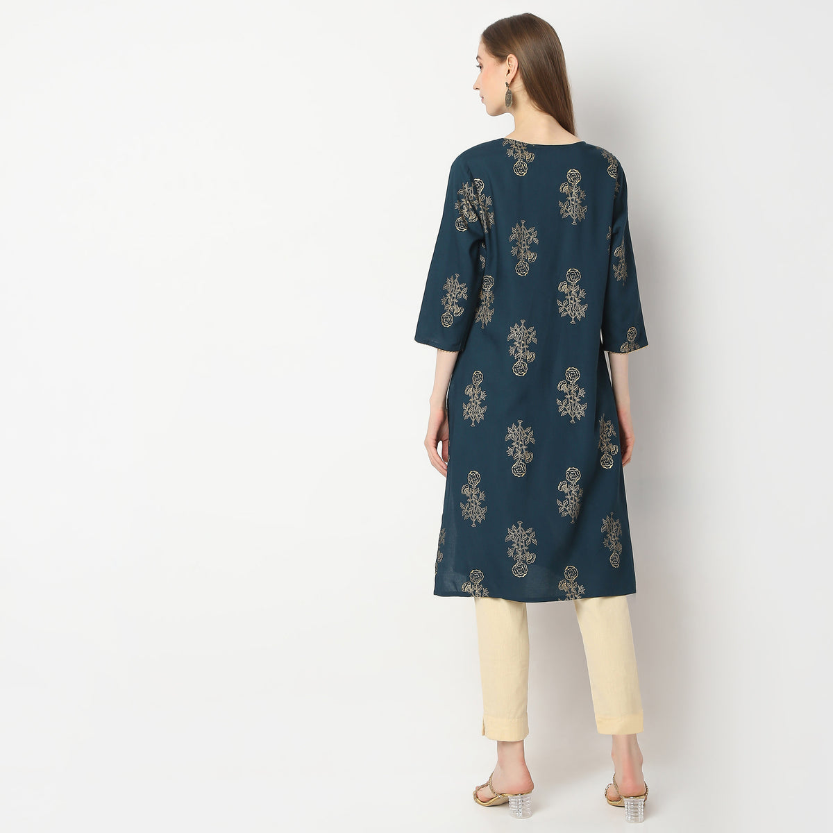 Straight Fit Printed Kurta