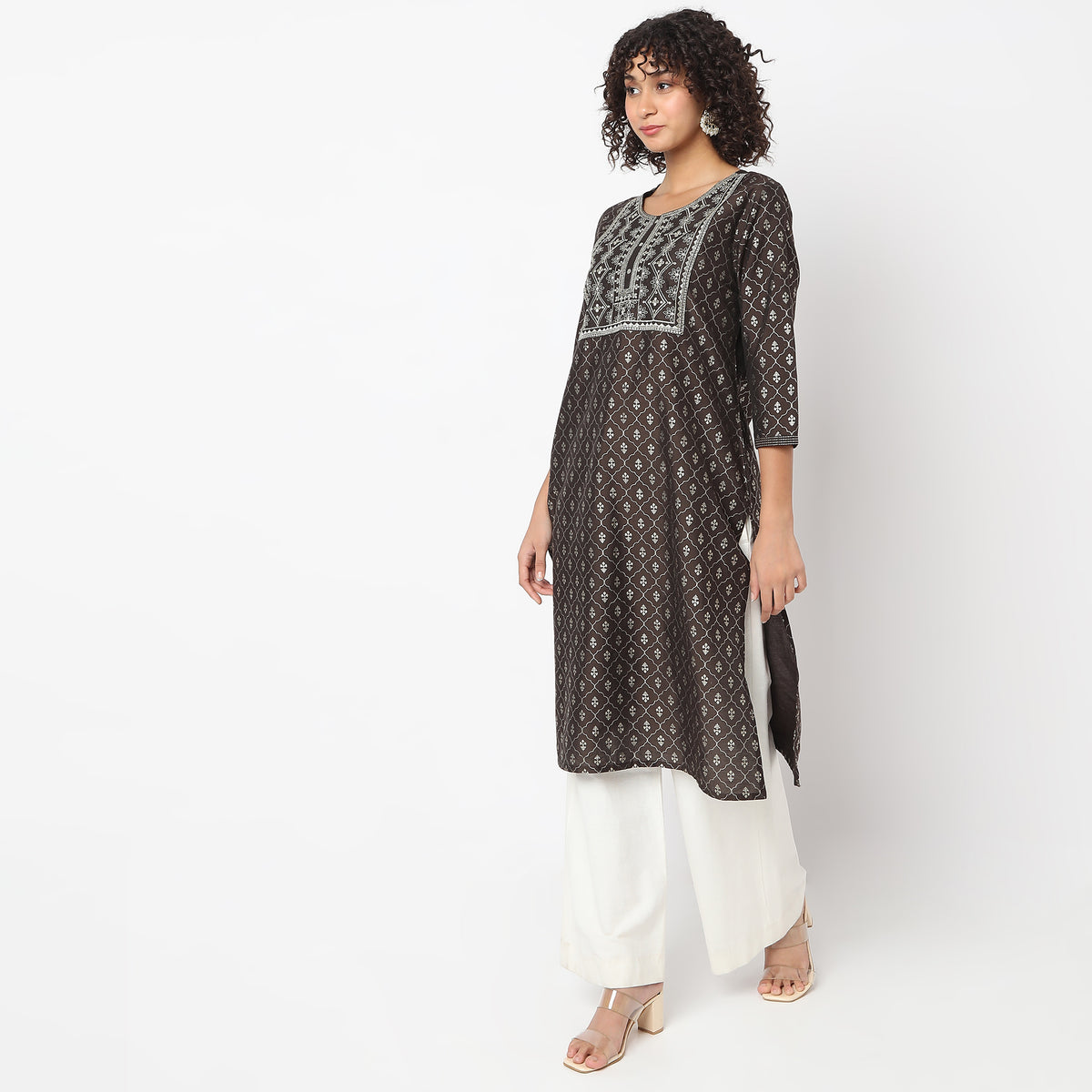 Straight Fit Printed Kurta