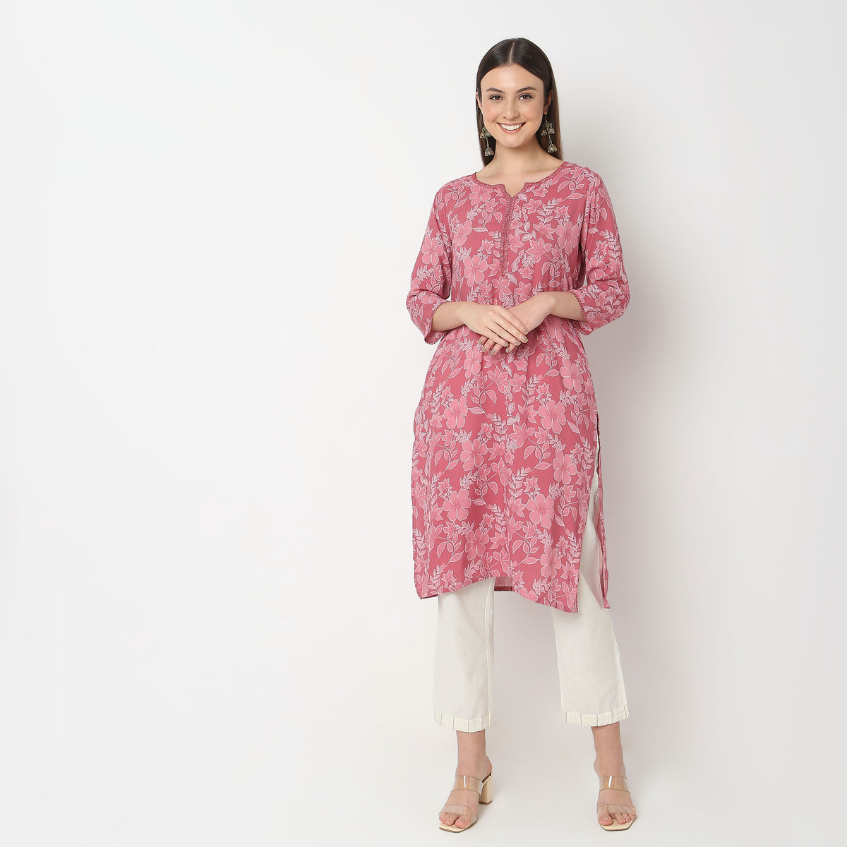 Straight Fit Printed Kurta