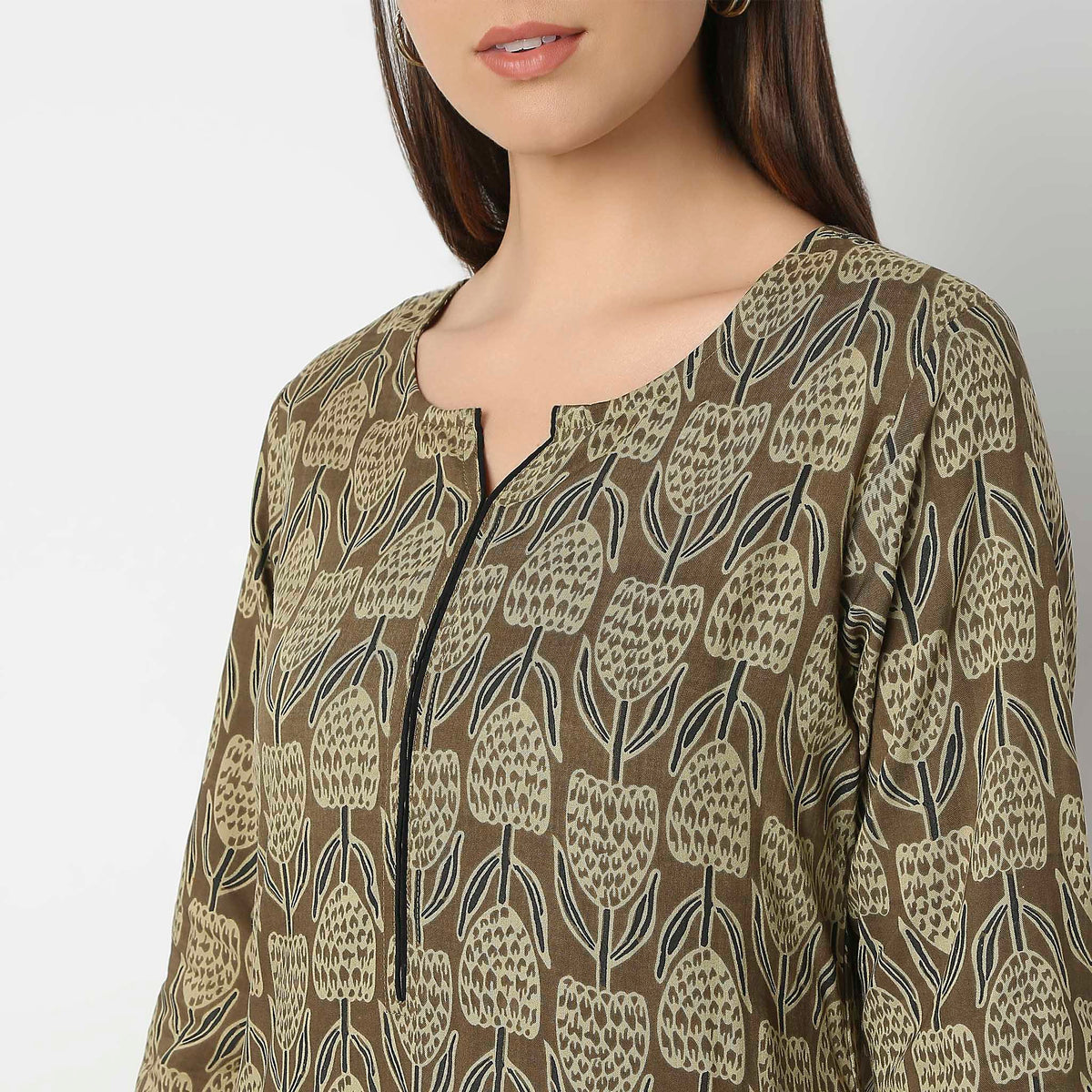 Straight Fit Printed Kurta