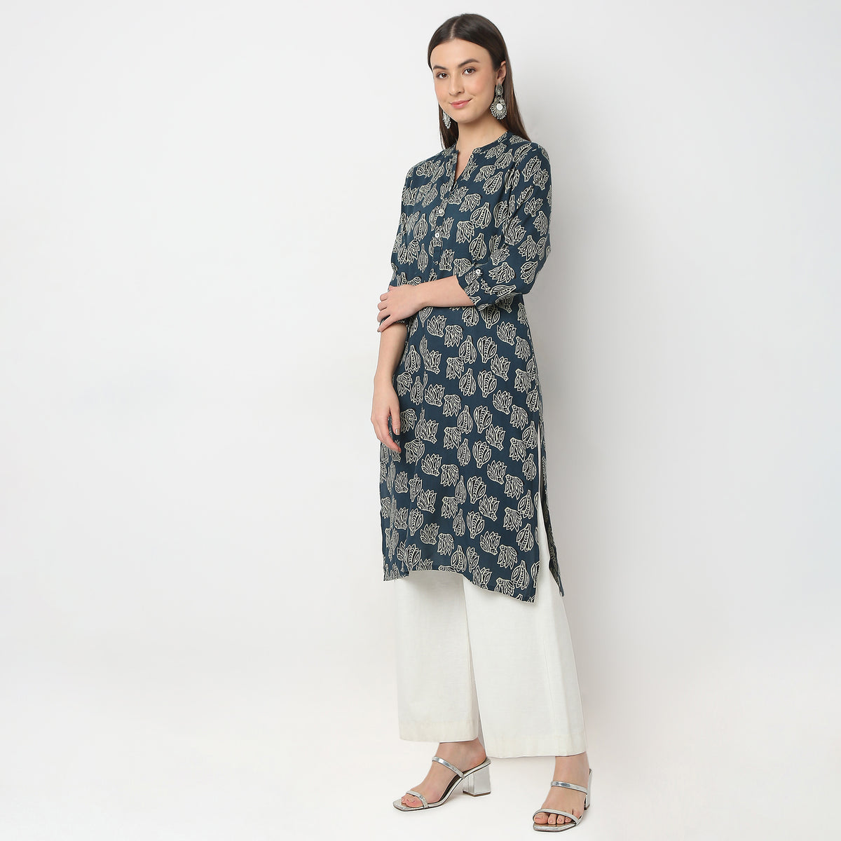 Straight Fit Printed Kurta